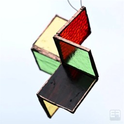 geometric glass bauble