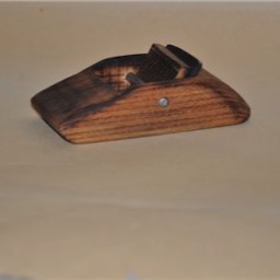 fire finished wood plane